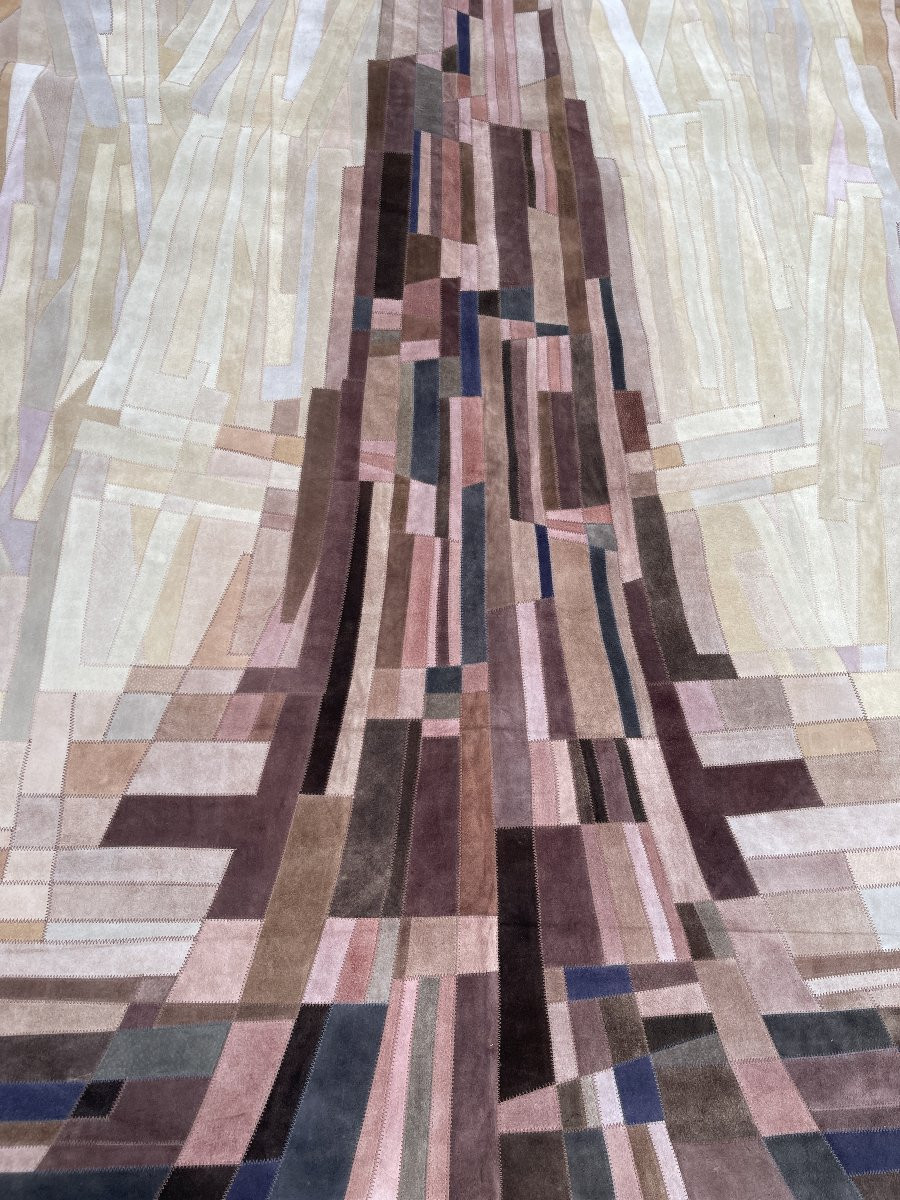 Leather Marquetry Tapestry By Fabrice-photo-4