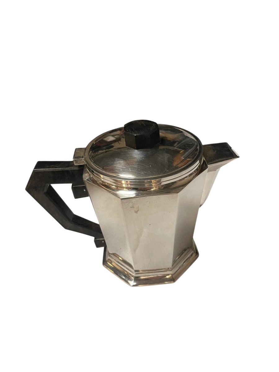 Art Deco Silver-plated Tea Service In The Style Of Christofle-photo-1