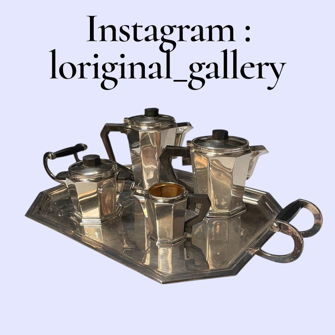Art Deco Silver-plated Tea Service In The Style Of Christofle-photo-4
