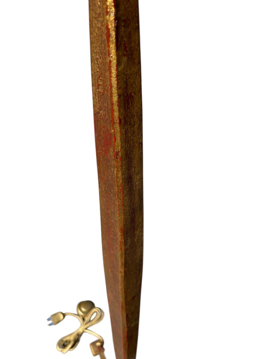 Wrought Iron And Gilt Floor Lamp By Ramsay-photo-5