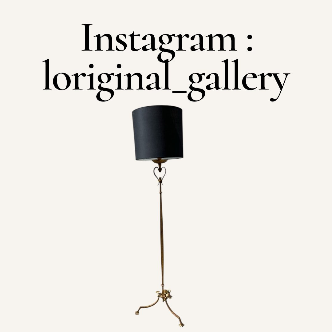 Wrought Iron And Gilt Floor Lamp By Ramsay-photo-8