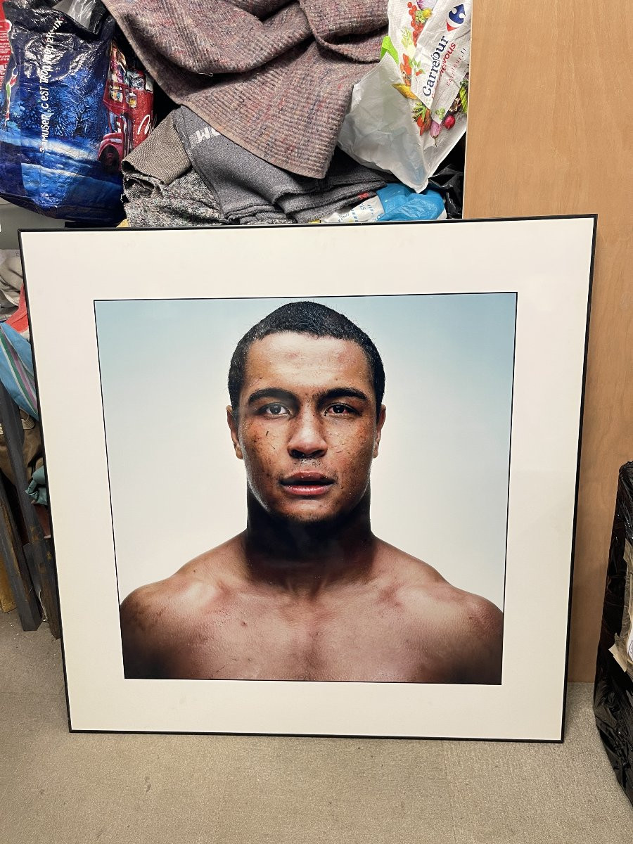 Grande photography représentant le rugby man Thierry Dusautoir par Denis Rouvre-photo-4