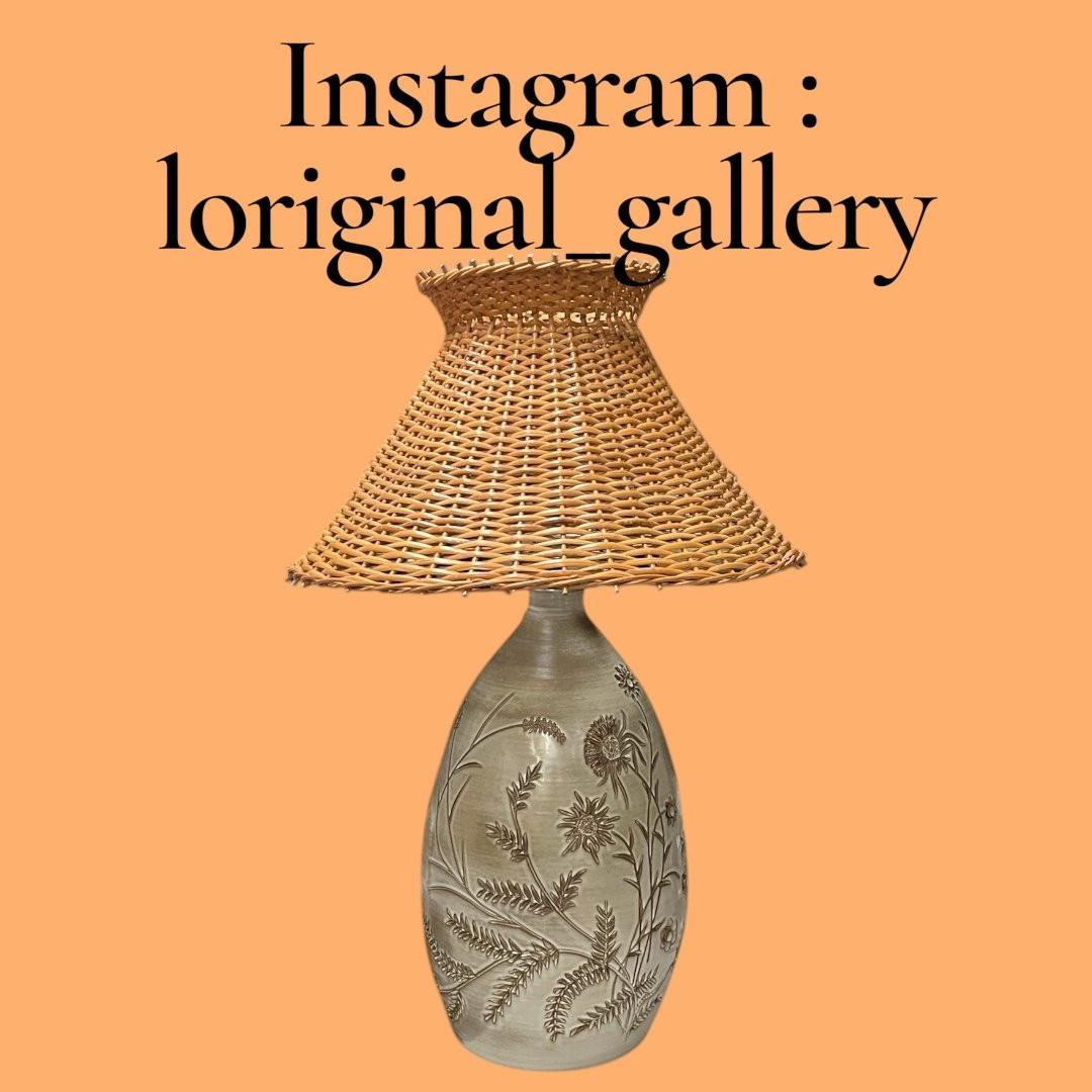 Large Ceramic Lamp By Marius Bessone In Vallauris-photo-2