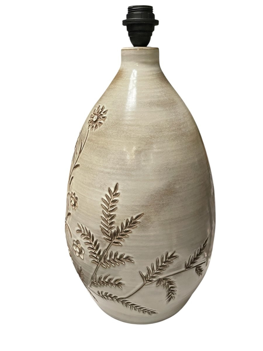 Large Ceramic Lamp By Marius Bessone In Vallauris-photo-3