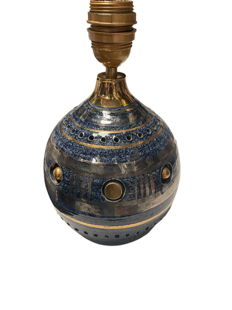 Lampe en céramique émaillé par Georges Pelletier-photo-2