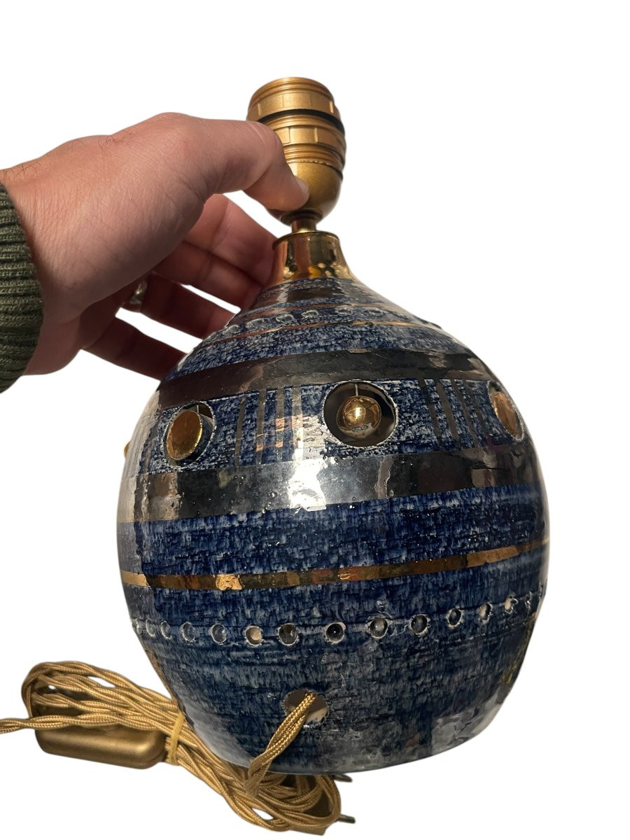 Lampe en céramique émaillé par Georges Pelletier-photo-3