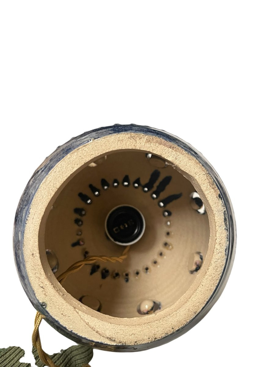 Lampe en céramique émaillé par Georges Pelletier-photo-3