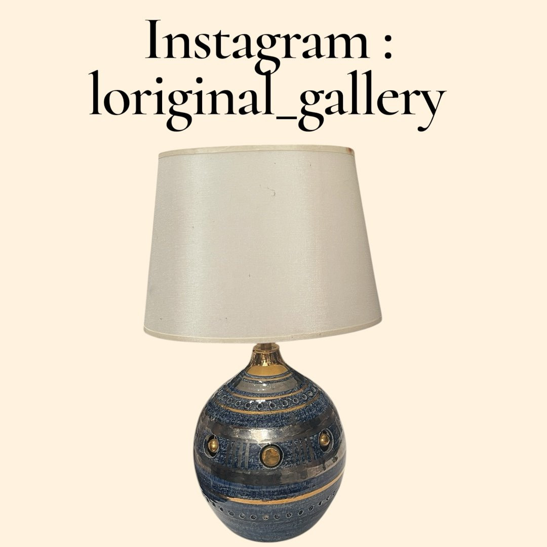 Lampe en céramique émaillé par Georges Pelletier-photo-4