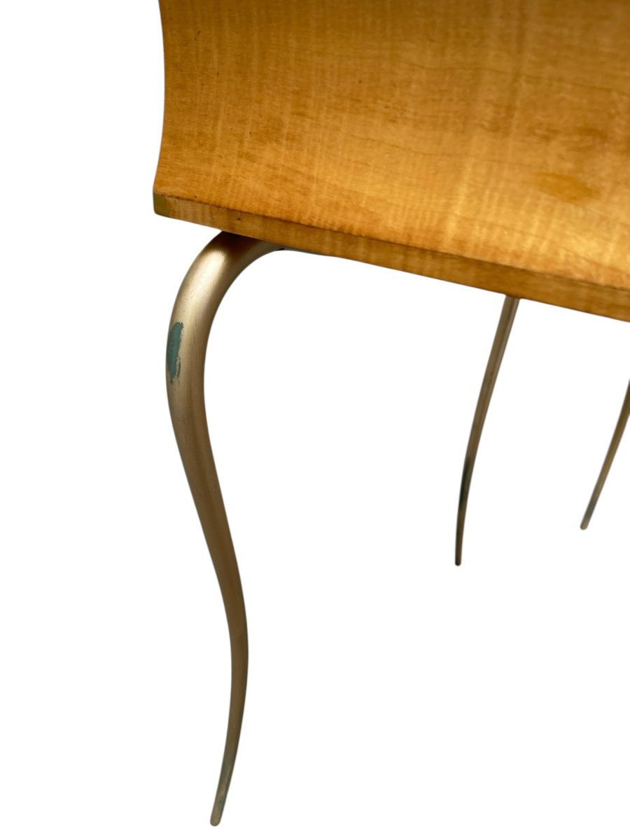 Pair Of Night Tables Or Sofa Ends By René Drouet-photo-1