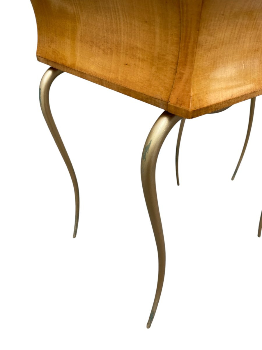 Pair Of Night Tables Or Sofa Ends By René Drouet-photo-2
