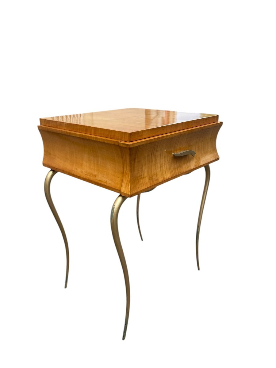 Pair Of Night Tables Or Sofa Ends By René Drouet-photo-4