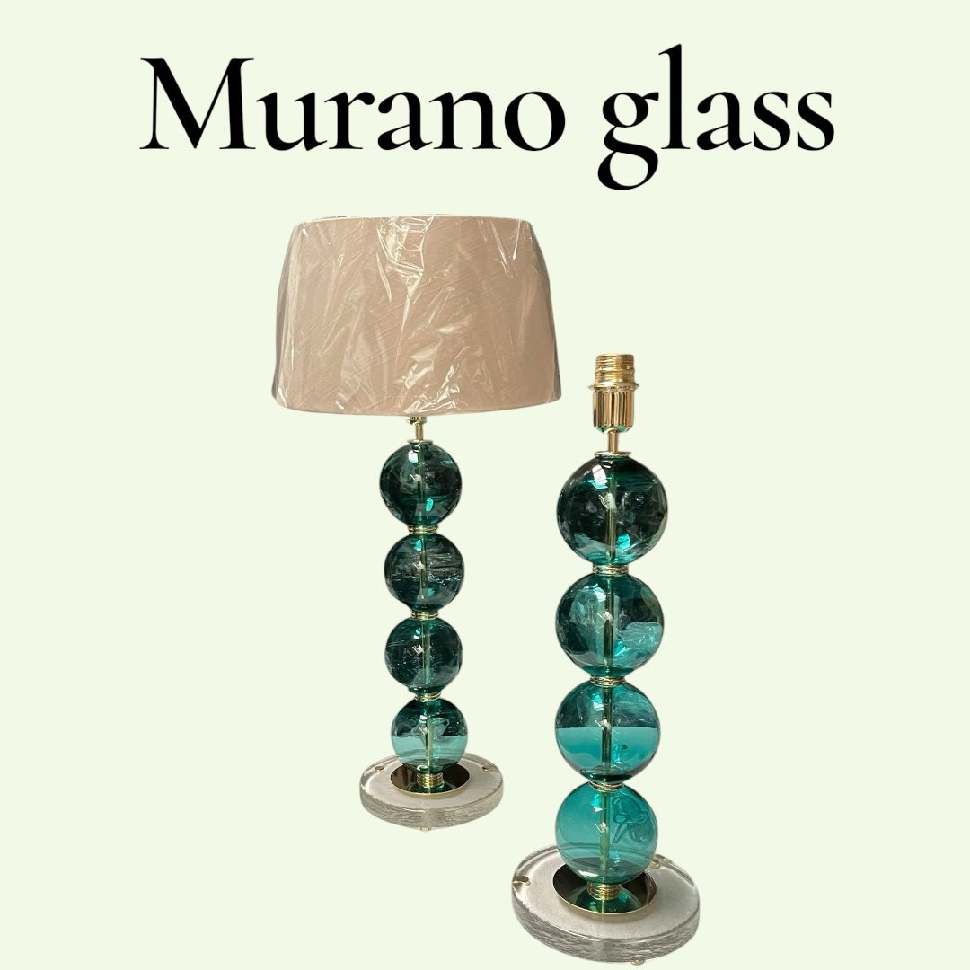 Paire de lampes en verre de Murano dans le style de Gino Cenedese-photo-2
