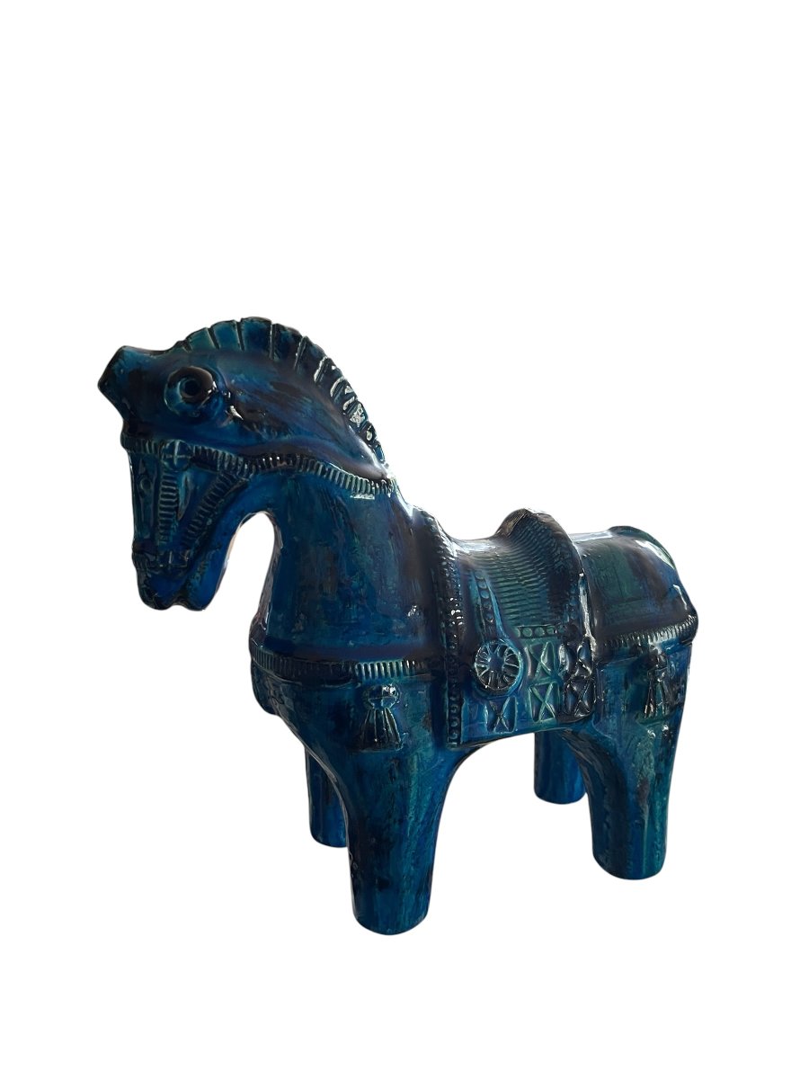 Ceramic Horse By Aldo Londi For Bitossi-photo-3