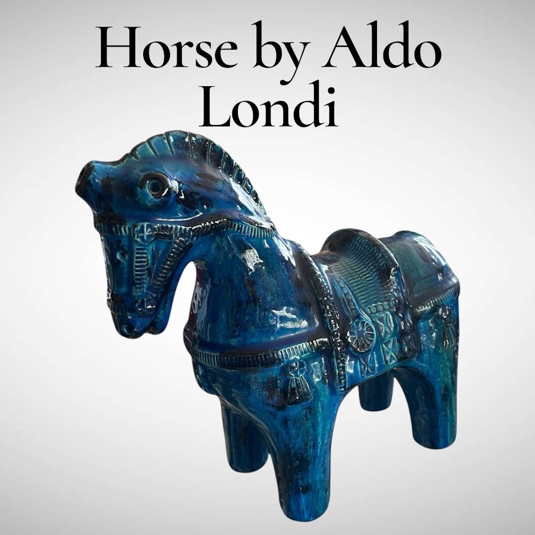 Ceramic Horse By Aldo Londi For Bitossi-photo-2