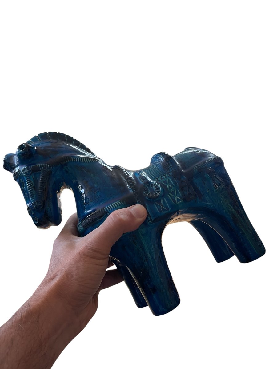 Ceramic Horse By Aldo Londi For Bitossi-photo-5