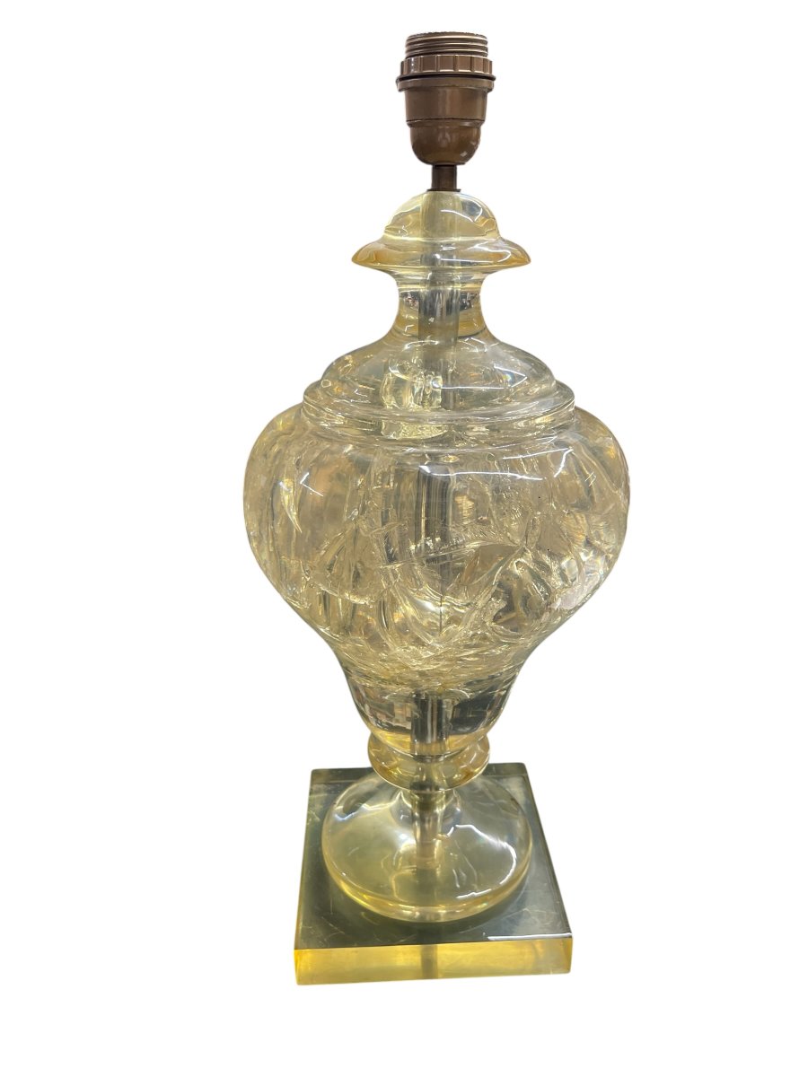 Paire de lampes en resine fractales par Marie-Claude de Fouquières-photo-2