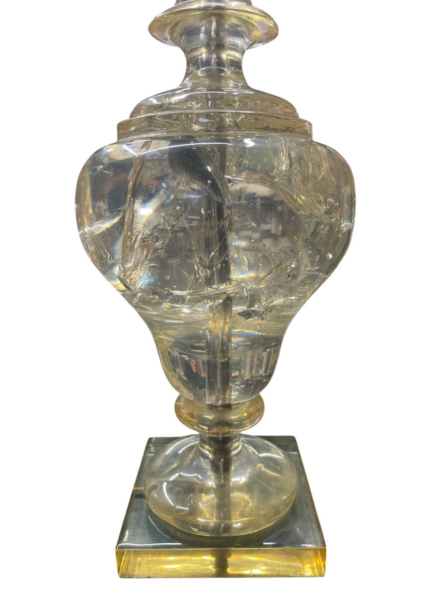 Paire de lampes en resine fractales par Marie-Claude de Fouquières-photo-2