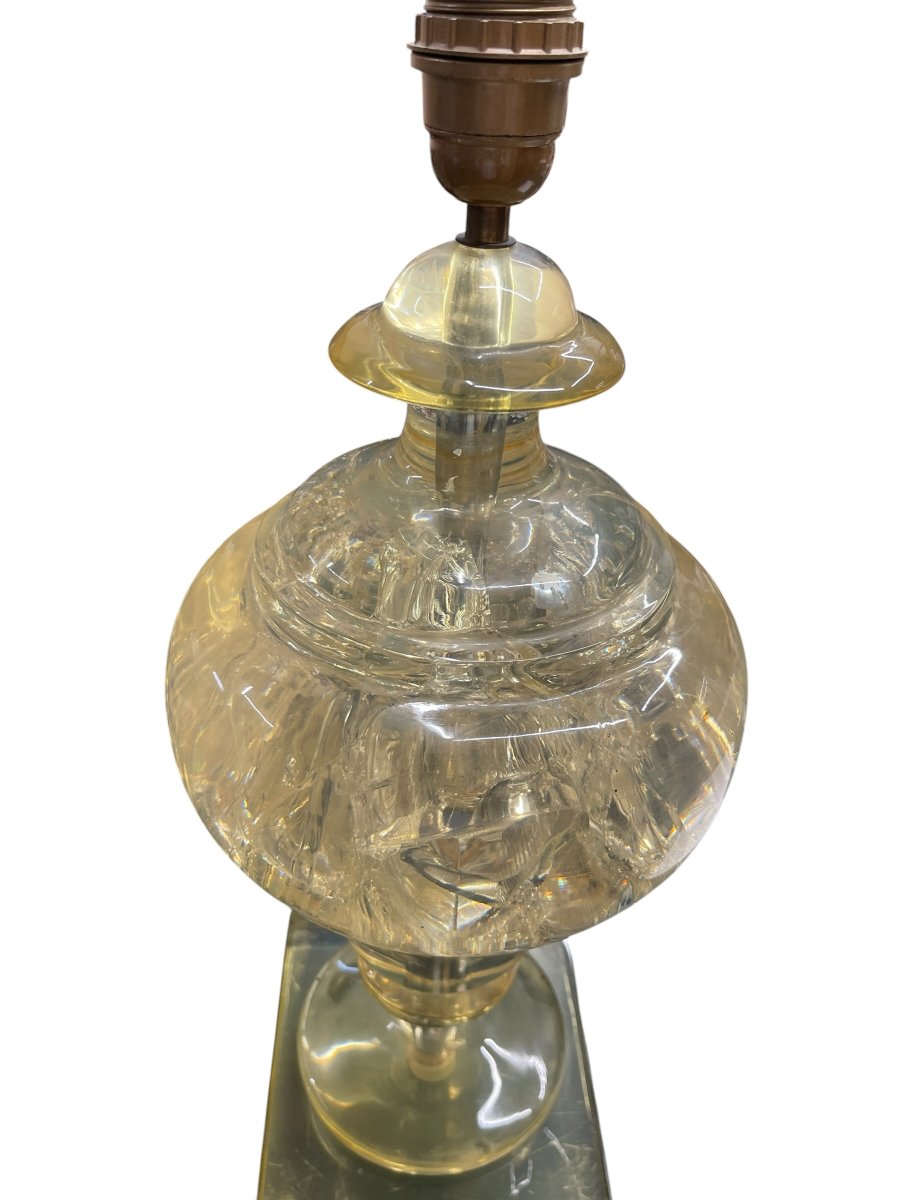 Paire de lampes en resine fractales par Marie-Claude de Fouquières-photo-4
