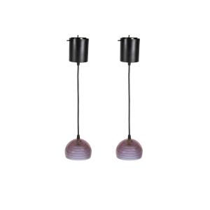 Pair Of Murano Glass Suspensions By Archimede Seguso