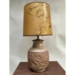 Art Deco Ceramic Lamp Circa 1930