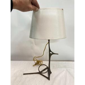 Bronze Lamp Attributed To Felix Agostini