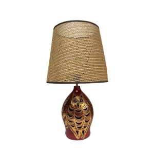 Beautiful Owl Lamp By Georges Pelletier