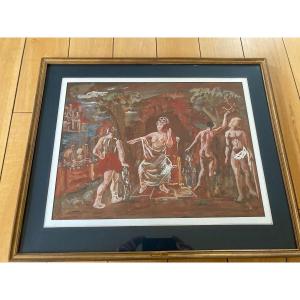 Neoclassical Painting From The Years Signed Alexandre Mohr