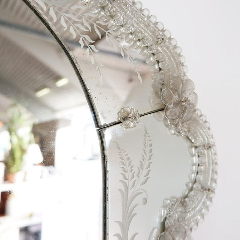 Miroir Floral Venitien Murano-photo-4