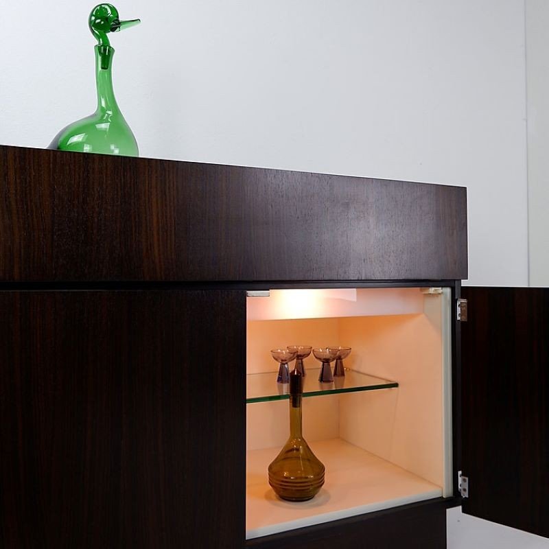 Bar Dressoir En Bois, Verre Et Plastique Par De Coene-photo-3