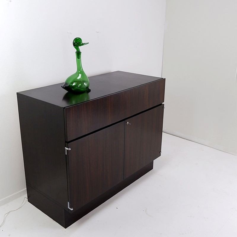 Bar Dressoir En Bois, Verre Et Plastique Par De Coene-photo-2
