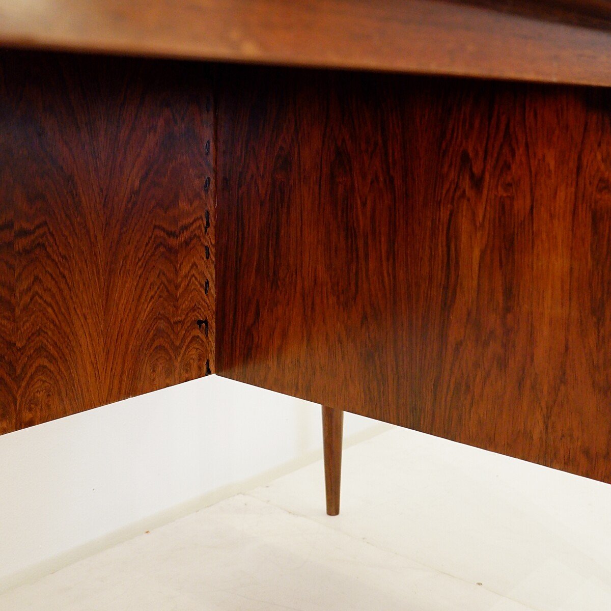 Mid Century Modern Double Sided Desk With Two Drawers-photo-5