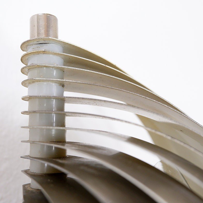 Swelling Aluminium Sconce By Henri Mathieu, France, 1970's-photo-7