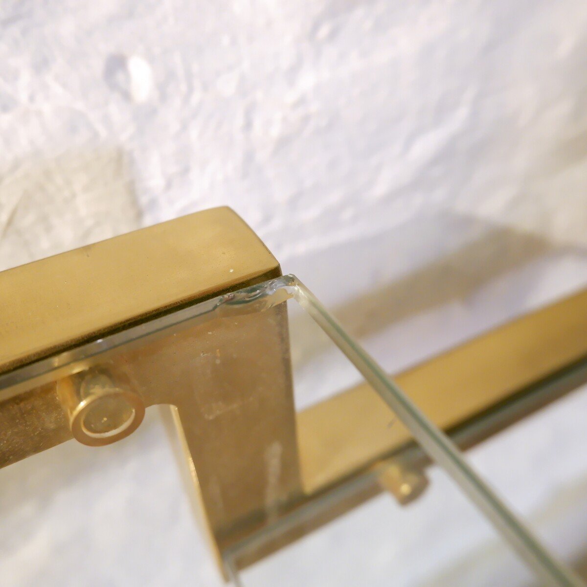 “23 Ct” Gold Shelves By Dewulf Selection For Belgo Chrom - 1970s-photo-6