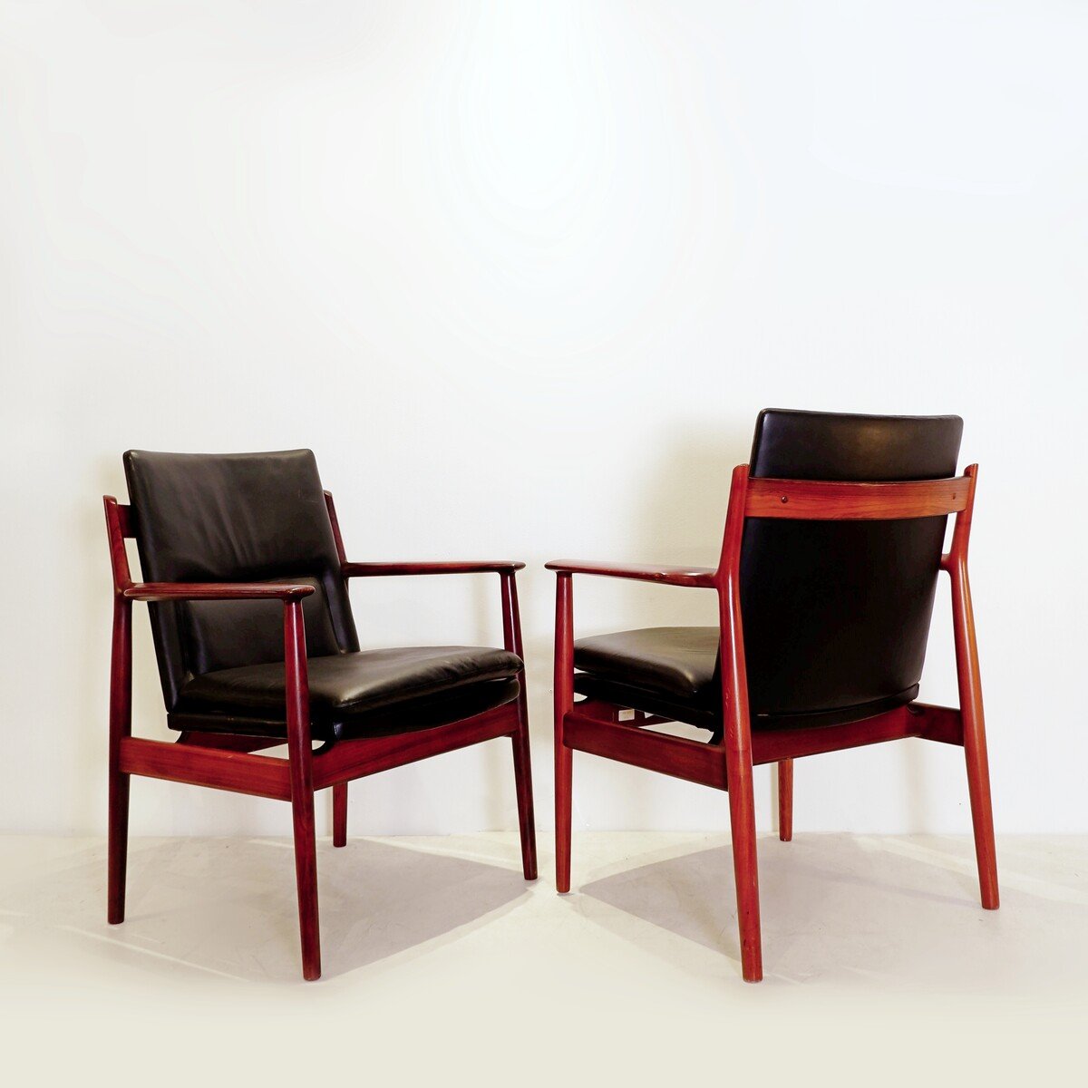 Chaises de bureau modèle 341 par Arne Vodder pour Sibast, années 1960-photo-2