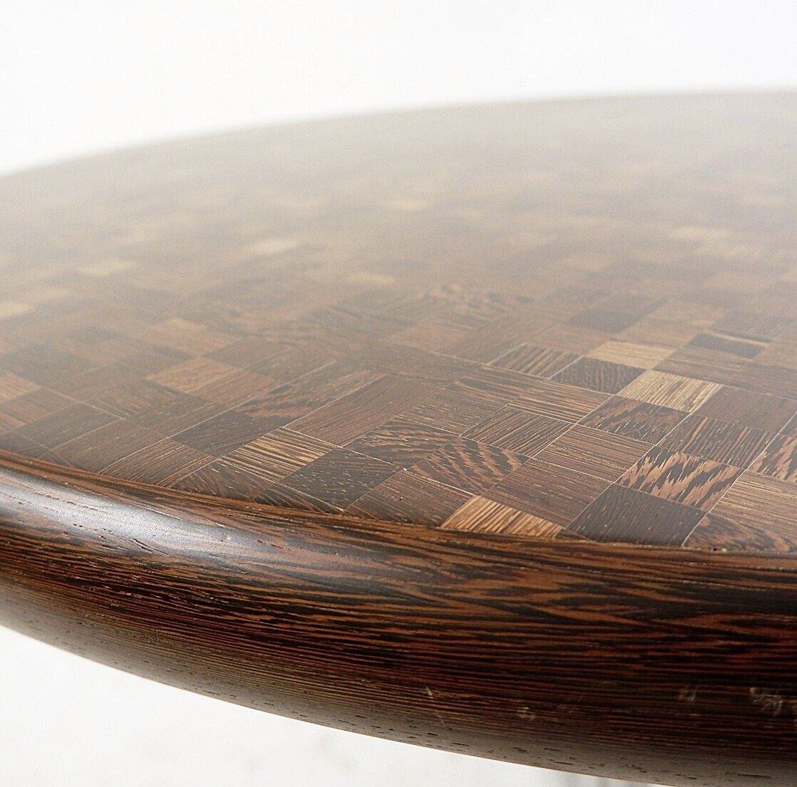 Coffee Table In Wenge Mosaic And Metal - Top By Dieter Waeckerlin-photo-5