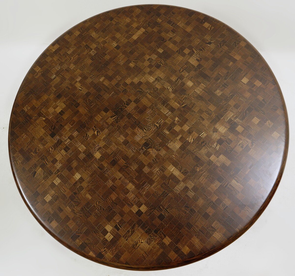 Coffee Table In Wenge Mosaic And Metal - Top By Dieter Waeckerlin-photo-6