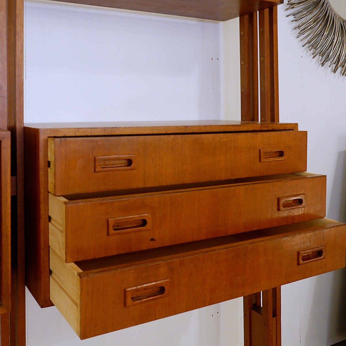 Floor-to-ceiling Wall Unit In The Style Of Franco Albini, 1960s-photo-3