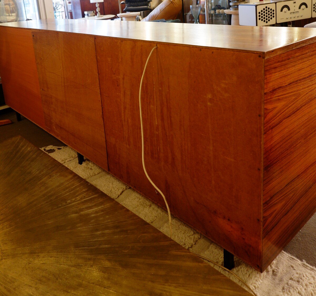 Sideboard With Tiles Signed By Edy Buyse For Perignem - Belgium, 1950s/1960s-photo-4