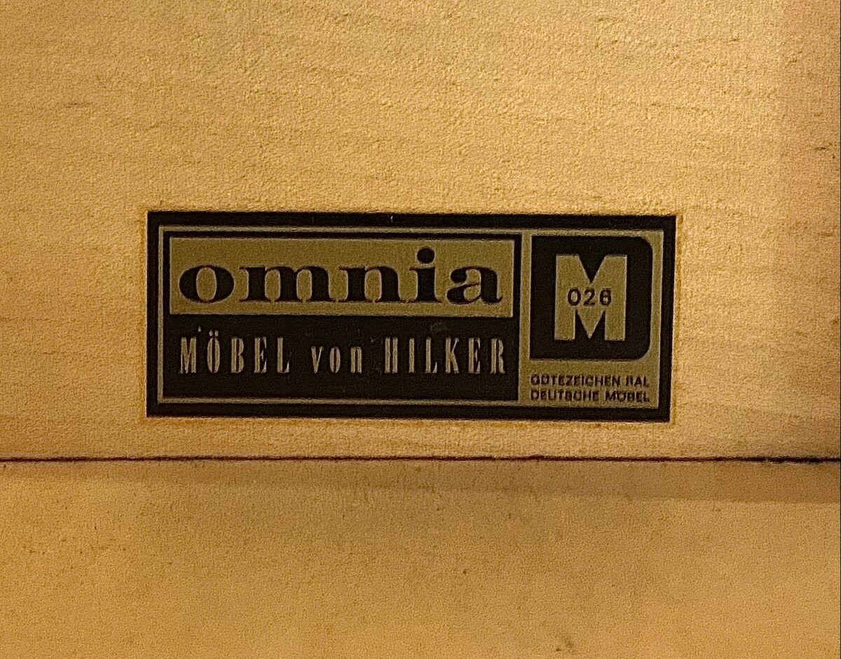 Unité murale mid-century par Ernst Dieter Hilker pour Omnia, Allemagne, 60s-photo-4