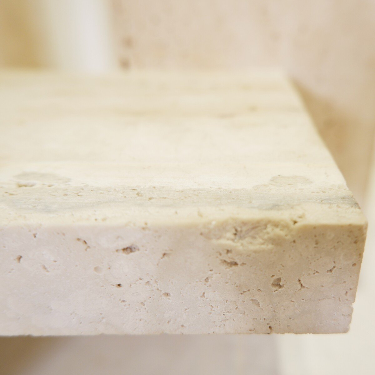 Glass And Travertine Coffee Table By Willy Ballez - 1970s-photo-1