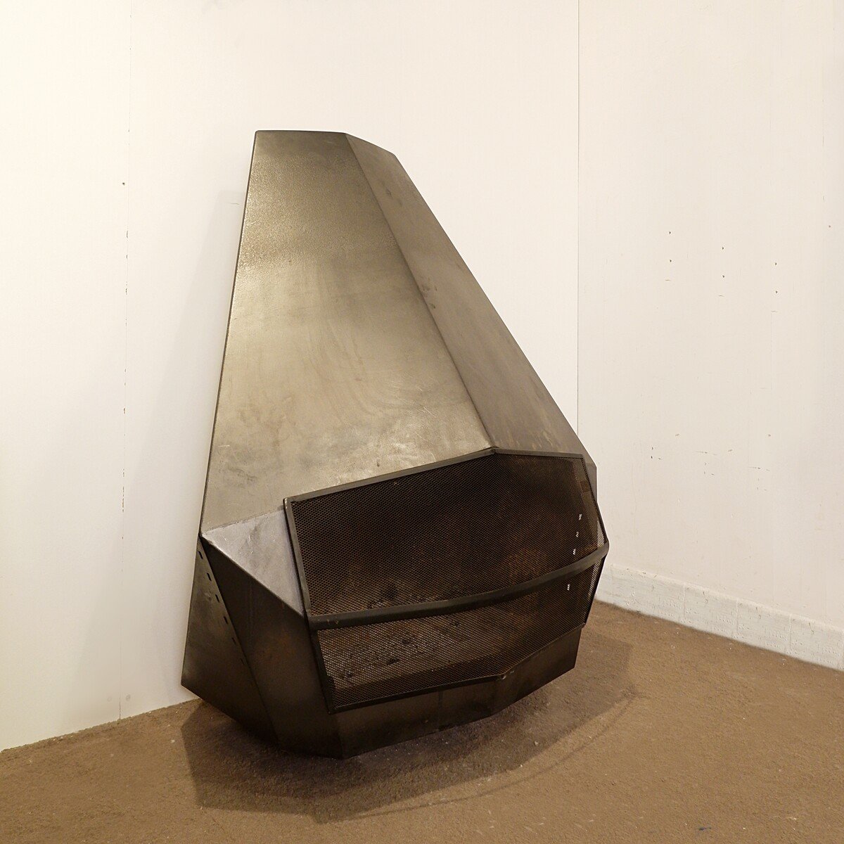 Wall-mounted Fireplace By Don Bar - 1970s-photo-4