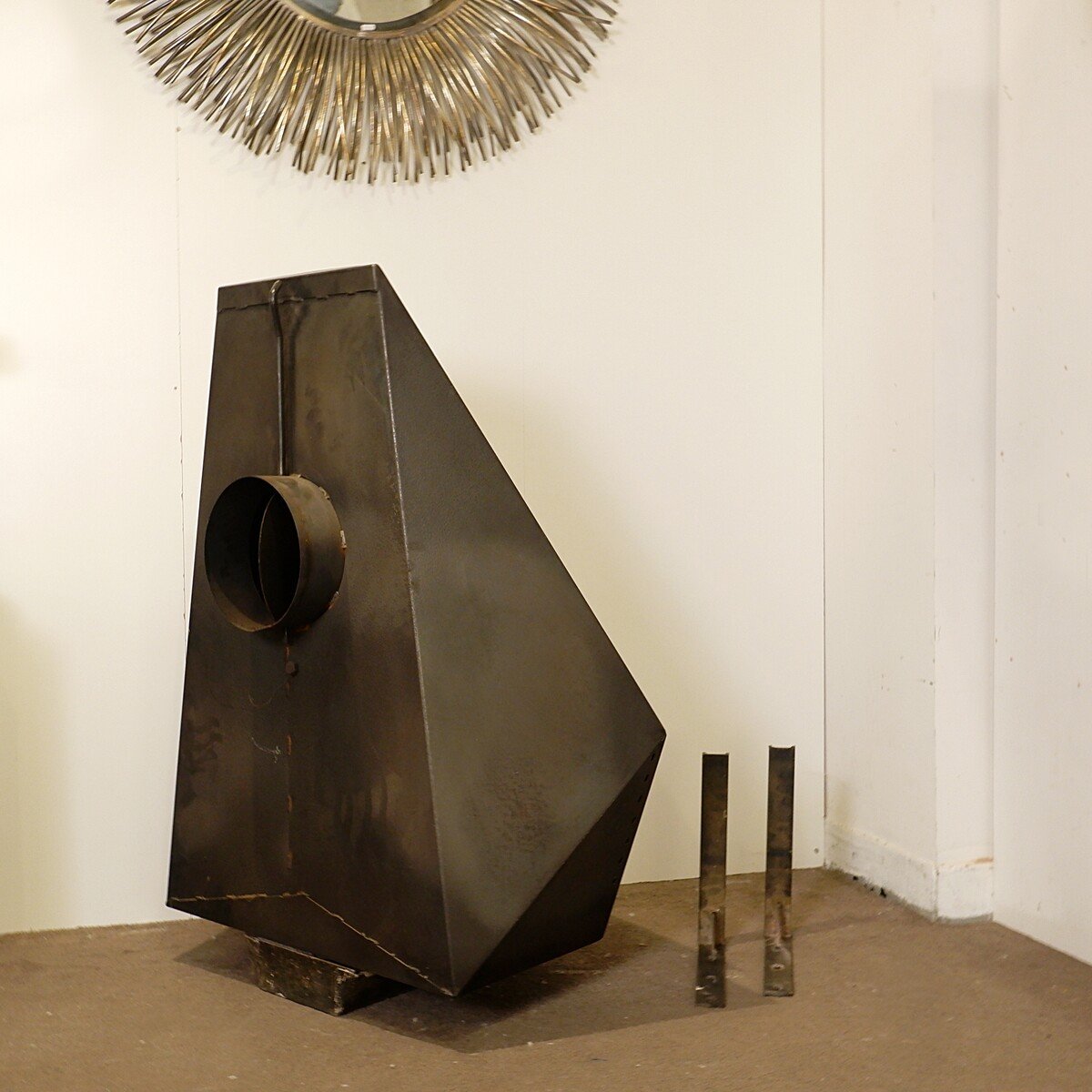 Wall-mounted Fireplace By Don Bar - 1970s-photo-2