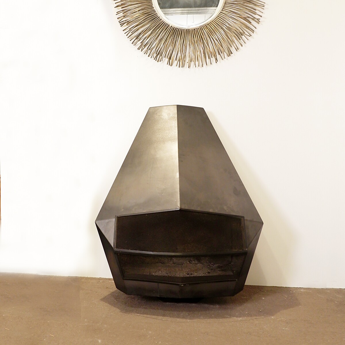 Wall-mounted Fireplace By Don Bar - 1970s