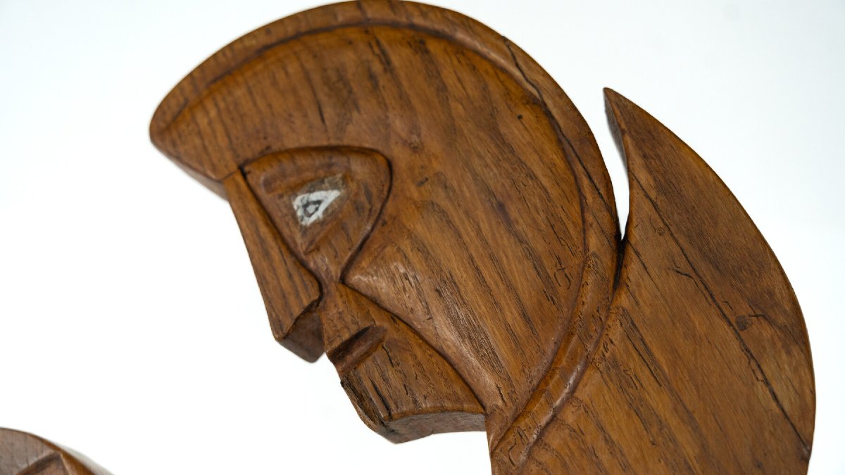 Wooden Sculpture By Luciano Bertolotto, Italy, 1990s-photo-3