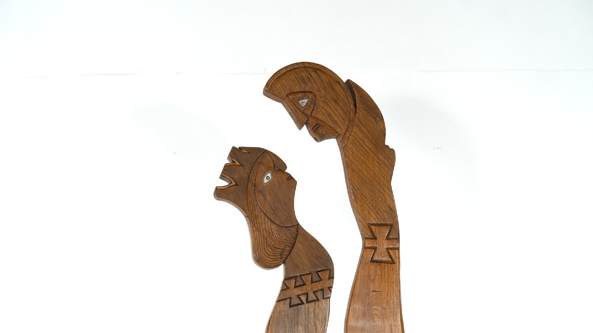 Wooden Sculpture By Luciano Bertolotto, Italy, 1990s-photo-4