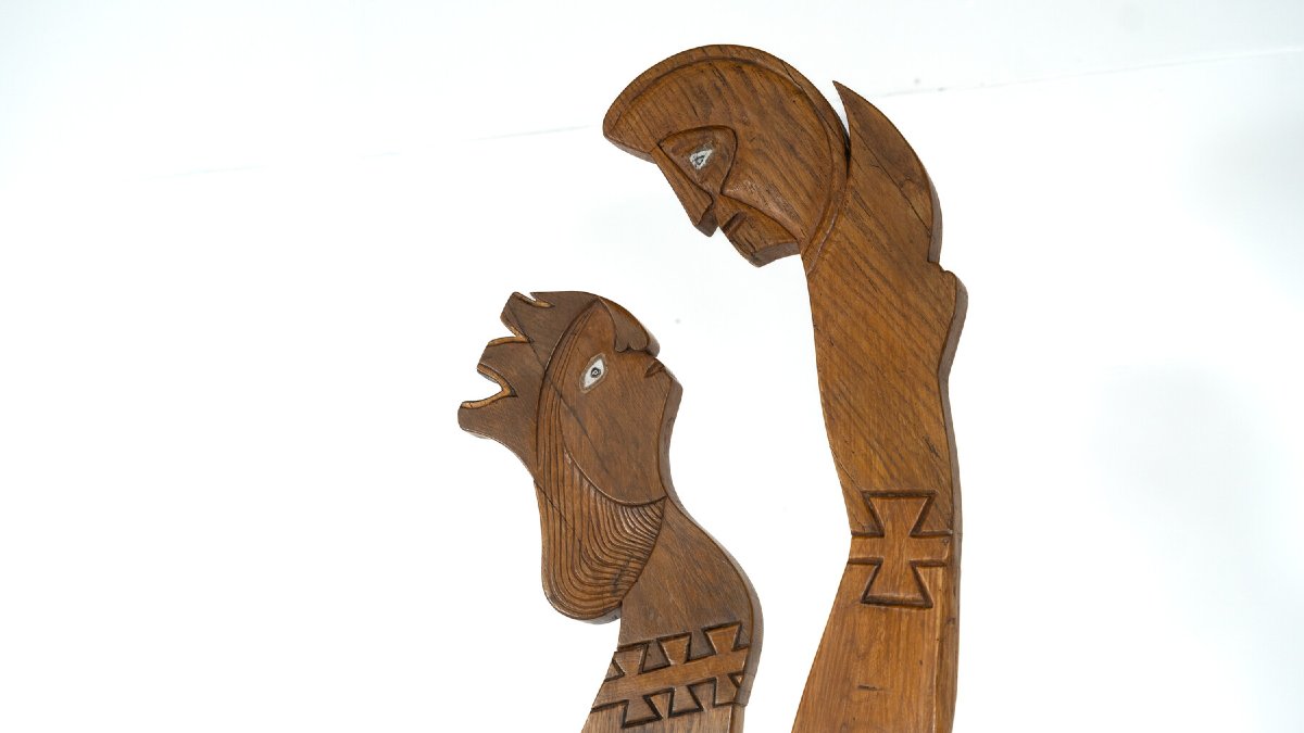 Wooden Sculpture By Luciano Bertolotto, Italy, 1990s-photo-2