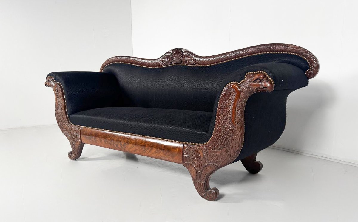 French Sofa Charles X - 1820s-photo-2