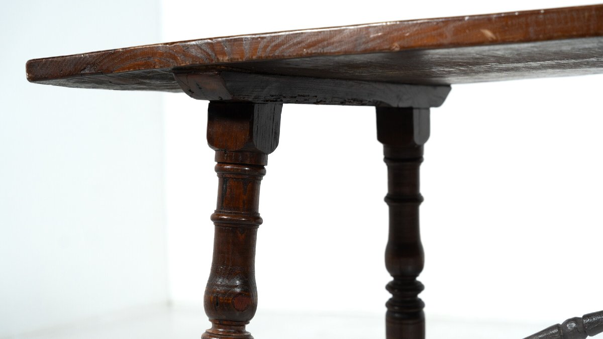 Table à manger espagnole en bois -photo-4