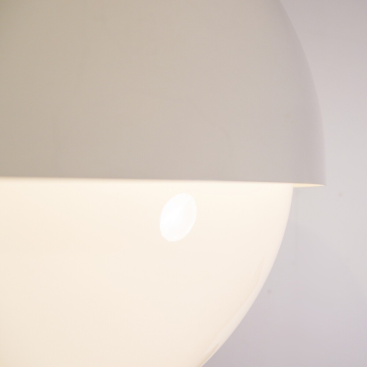 Round Opaline Glass Pendant Light -photo-3