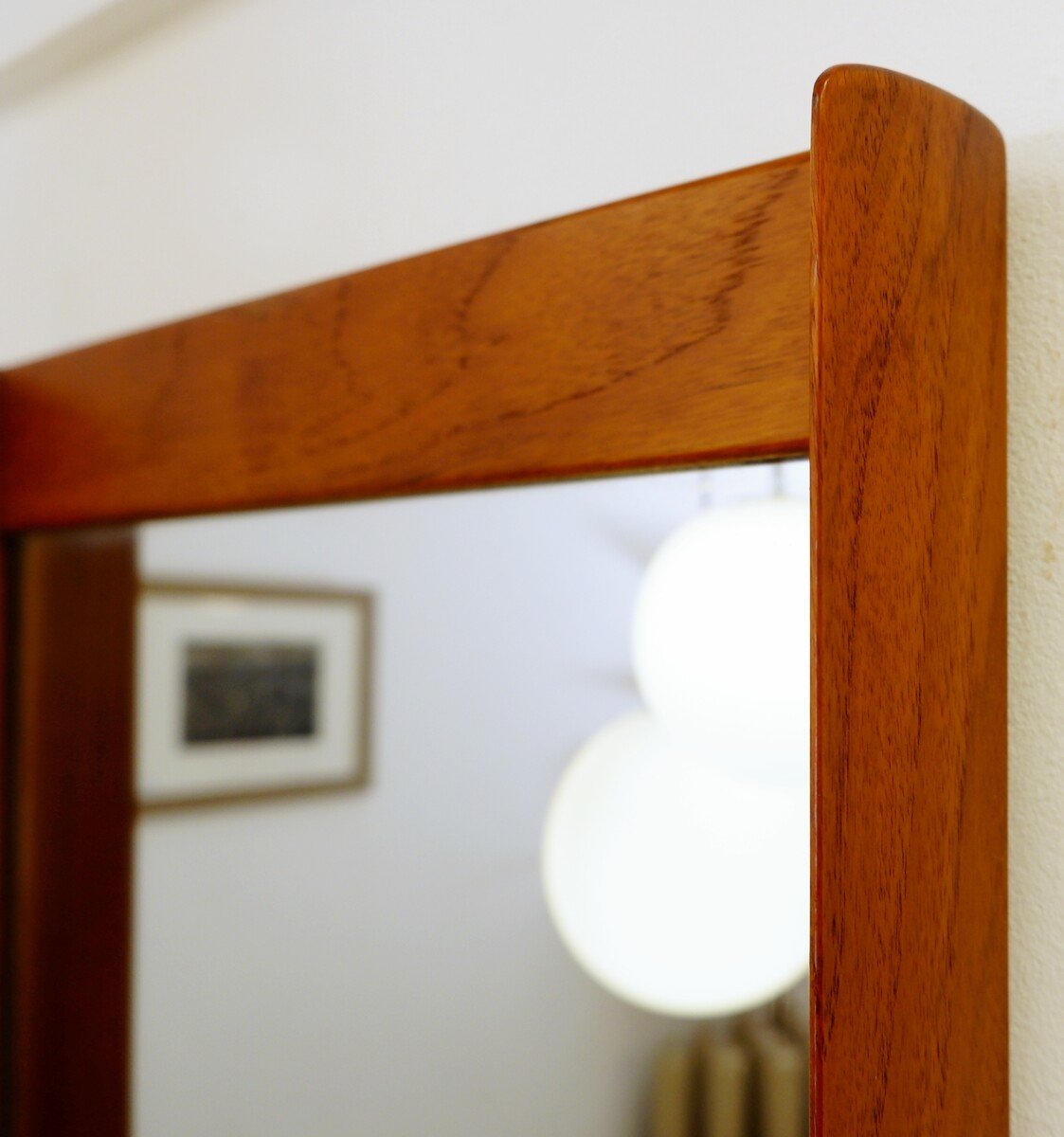 Mid-century Scandinavian Mirror In The Style Of Aksel Kjærgaard - 1960s-photo-2